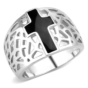 TK3720 - High polished (no plating) Stainless Steel Ring with No Stone - Joyeria Lady
