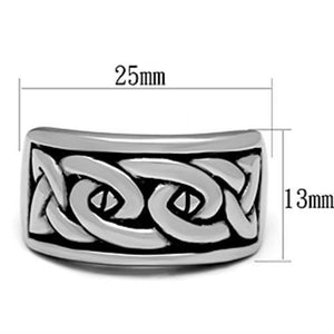 TK381 High polished (no plating) Stainless Steel Ring with No Stone in No Stone