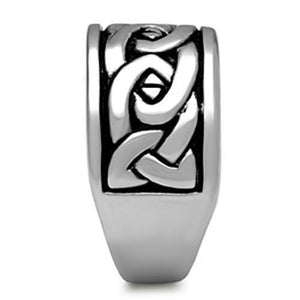 TK381 High polished (no plating) Stainless Steel Ring with No Stone in No Stone