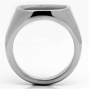 TK602 High polished (no plating) Stainless Steel Ring with Epoxy in Multi Color