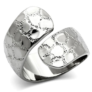 TK936 - High polished (no plating) Stainless Steel Ring with No Stone - Joyeria Lady